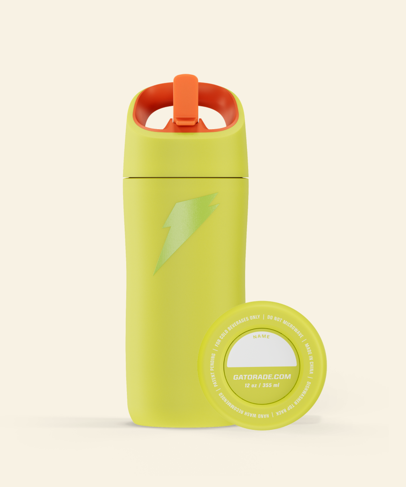 Rookie Stainless Steel Water Bottle - Yellow - PDP Detail 4