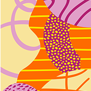 Gx Patterned Water Bottle - Shadow - Orange