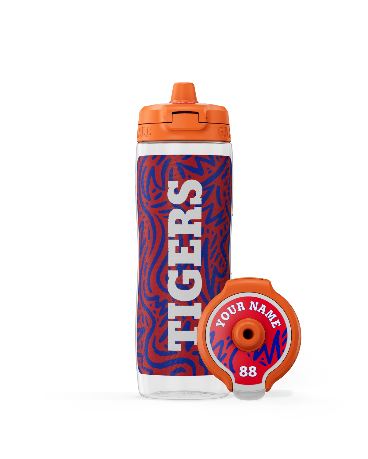 custom bottle white lid